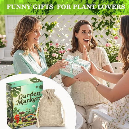 Whimsical Vegetable Character Garden Markers-13Pcs Garden Labels,Toddler Kids Gardening Set Accessories,Durable Waterproof Signs for Outdoor，Housewarming Gift for Plant Lovers