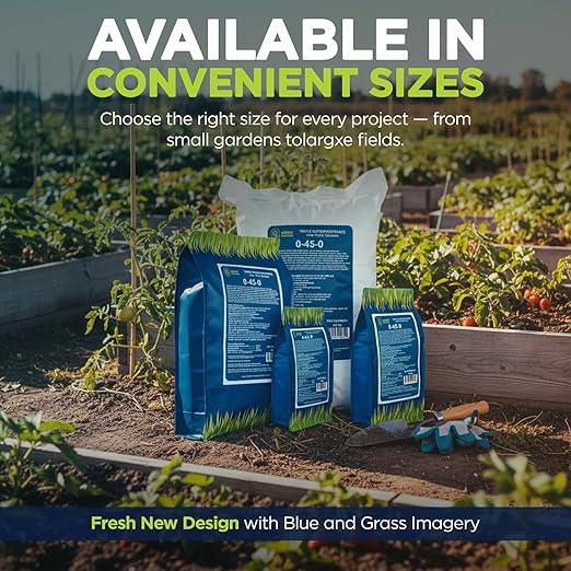 Supply Solutions | 0-45-0 Triple Superphosphate with 13.5% Calcium | High Phosphorus Bloom Booster Fertilizer for Indoor Plants, Flowers, Orchids, Citrus, Lawns, Vegetables & Fruit Trees (10 Pounds)