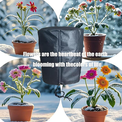 EJW Plant Covers Freeze Protection, Plant Cover, Plants Cover for Winter,Frost Blankets for Outdoor Plants,Frost Covers for Outdoor plants2 PCS, Cylindrical 19.6 * 14.5 * 14.5inch