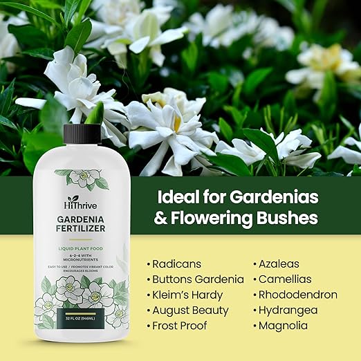 32oz Gardenia Fertilizer - Makes 192 Gallons of Indoor Plant Food for Gardenia Plants Live, Nutrient-Rich Outdoor & Indoor Plant Fertilizer, Flower Food for Vibrant Growth and Beautiful Blooms