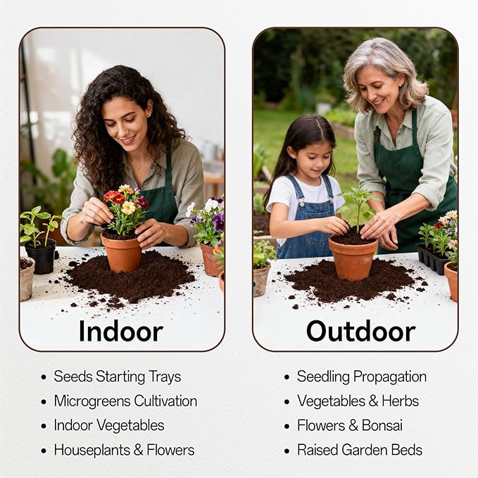 Halatool 55 Pcs 30mm Organic Coco Coir Pellets Seed Starter Soil, Compressed Coconut Coir Potting Soil Discs for Planting Vegetables, Fruits, Flowers