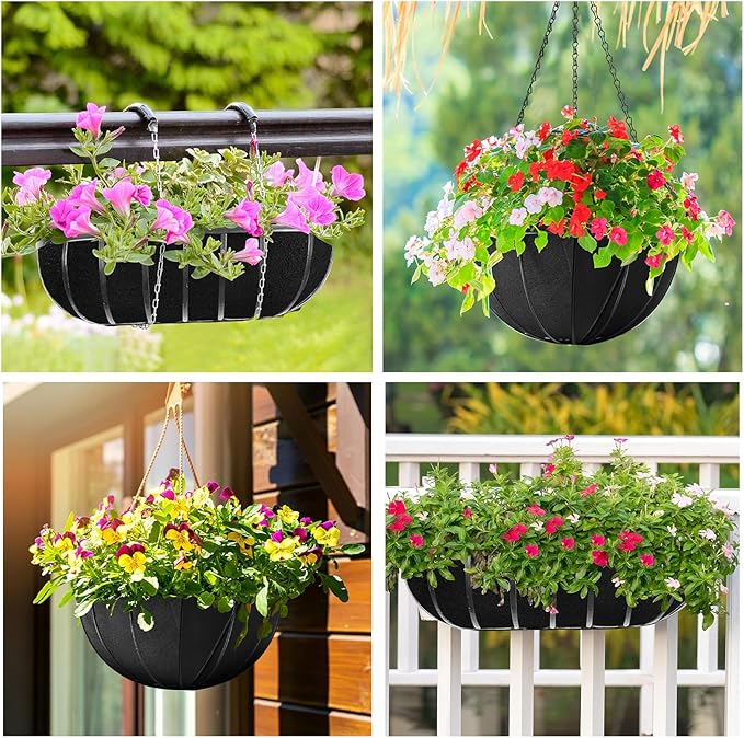 12x120 Inch Non Woven Flower Pot Liner Roll, Felt Planter Liner Roll, Fabric Planter Liners Rolls, Coco Liners Alternative Basket Planters lining for Planters Hanging Basket Window Box (12x120 Inch)