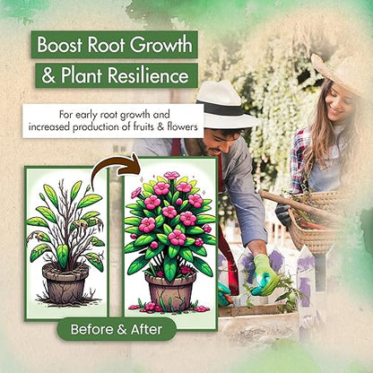 Triple Super Phosphate 0-46-0 Fertilizer, high Phosphorus Fertilizer Stronger Roots & Flower Formation, Ideal Super Phosphate for Plants - Flowers, Fruits, Vegetables & Turf, 5 lb