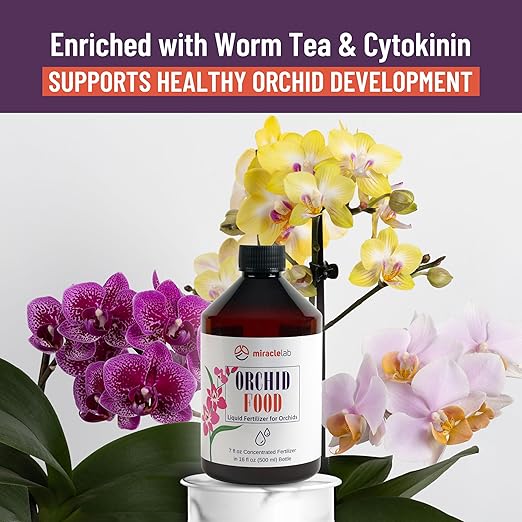 Liquid Orchid Fertilizer - Special Formula with Natural Organic Ingredients (3.4 oz)