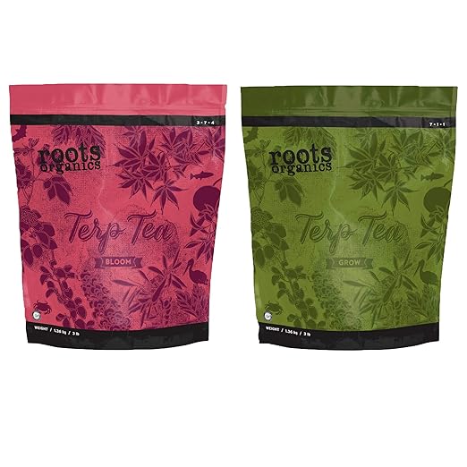 Roots Organics Terp Tea Fertilizer Set - Grow and Bloom Combo (3 Pound Set)