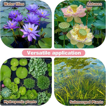Aquatic Plant Soil & Aquarium Soil, Natural Organic Substrate for Water Plants - Safe for Fish, Nutrient-Rich Clay Base for Lotus & Water Lily (AquaticSoil, 6.6 LBS)