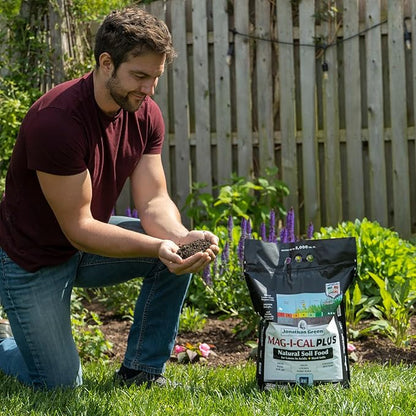 Jonathan Green (11355) Mag-I-Cal Plus Soil Food for Lawns in Acidic & Hard Soils - Soil Amendment for Grass (15,000 Sq. Ft.)