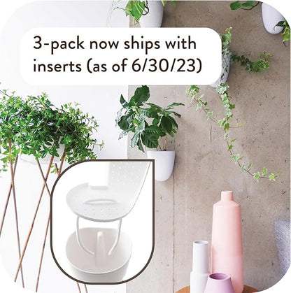 Make Good PlantPod Luxe Self-Watering Wall Planters (Set of 3) - Easy to Water and Install - Lightweight - Design Your Own Vertical Garden - Wall Planters for Indoor Plants