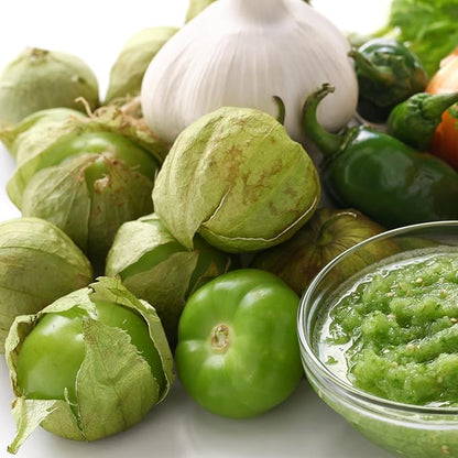 Seed Needs Tomatillo Seeds for Planting Grande Rio Verde Tomatillos - Non-GMO Heirloom & Untreated - Grow a Home Grown Outdoor Vegetable Garden - Great for Salsa & Mexican Cuisine (5 Packs)