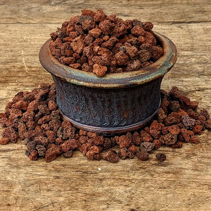 Tinyroots Red Lava Rock for Plants, 2.25 Quarts, Sifted Bonsai and Cactus Soil Additive, Maintains Proper Moisture, Used for Top Dressing, Volcanic Rock, No Dyes or Chemicals