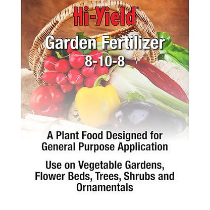 Hi-Yield (34086) Garden Fertilizer 8-10-8 (3.25 lbs.)