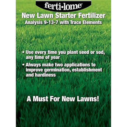 Fertilome (13906) New Lawn Starter Fertilizer 9-13-7 (16 lbs.)