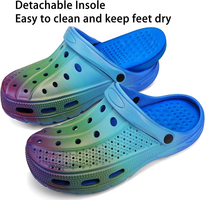 Women Men Orthopedic Clogs Arch Support Garden Shoes Sandals Slippers with Plantar Fasciitis Insoles