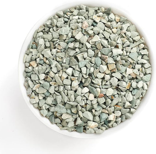 5lb Succulents and Cactus Green Zeolite, Décor & Additive Rocks, Natural Decorative Gravel for Bonsai, Fairy Gardening, DIY Projects, Vases Fillers, Terrarium