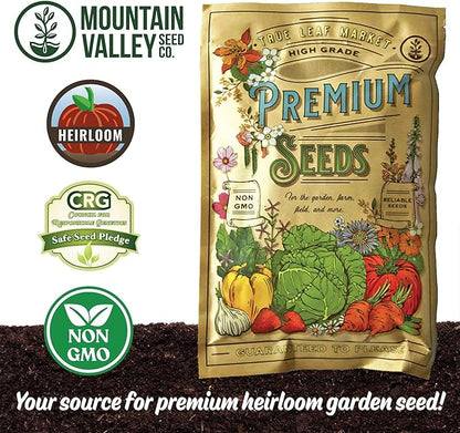 Organic Crimson Clover Seeds - 1/4 lb ~11,600 Seeds - Legume Clover Seeds for Cover Crops, Wildlife Forage, Pasture, Hay, Pollinator Attractant, Green Manure, & More - Clover Seeds for Planting