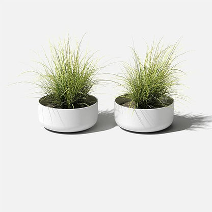 Veradek Mason Series Kona Bowl Planter - Round Planter for Indoor or Outdoor Tabletop/Balcony | Durable Plastic-Stone Composite Material | Modern Décor for Flowers, Succulents, Small Plants