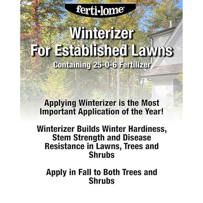 Fertilome (10896) Winterizer for Established Lawns 25-0-6 (40 LBS)