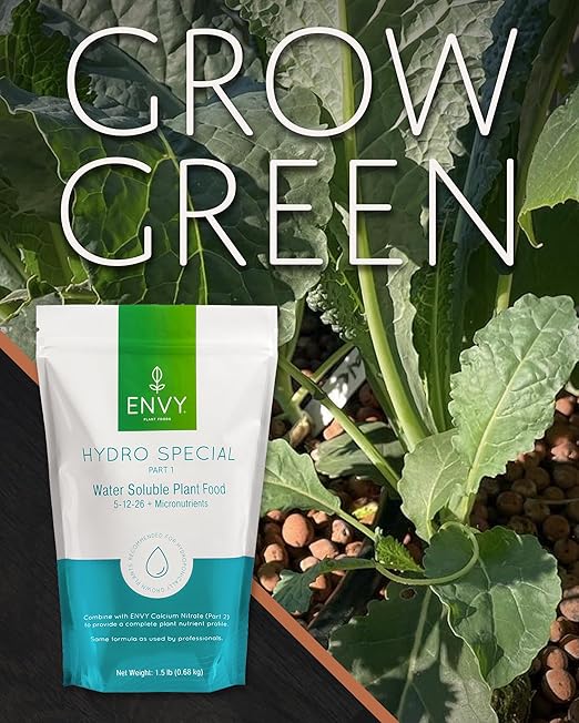 ENVY Hydro Special Plant Fertilizer, 3 Pound - for Indoor and Outdoor Plants, Professional Grade, Water Soluble, Made in USA - Part 1
