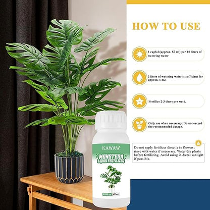 10oz Monstera Plant Food, Liquid Indoor Plant Fertilizer for Obliqua, Deliciosa and More, Microbial Organic Liquid Fertilizer for Houseplants’ Healthy Growth & Glossy Leaves