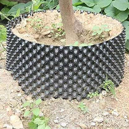 Air Pruning Containers, 25 Gallon Air Pruning Planters, 100 Liter 20" X 20" D/H Special Packing Interlocked Large Air Root Pruning Planters for Big Tree Grow Outdoor, Black, 10 Packs