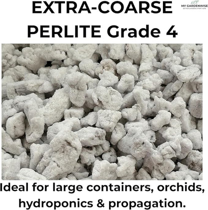Perlite for Plants, Extra Coarse Grade 4 Horticultural Perlite, Organic Perlite for Gardening Indoor & Outdoor, Made in USA (1 Quart)