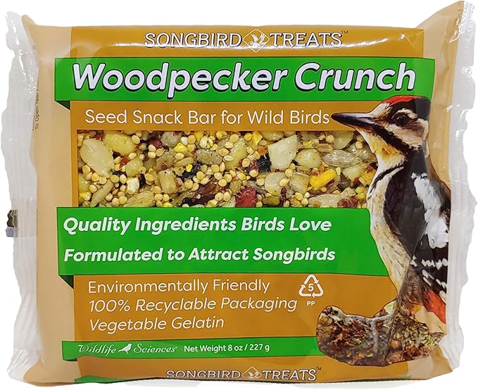 Songbird Treats Seed Cake Variety 4 Pack | 8 oz Bird Seed Cakes for Wild Birds
