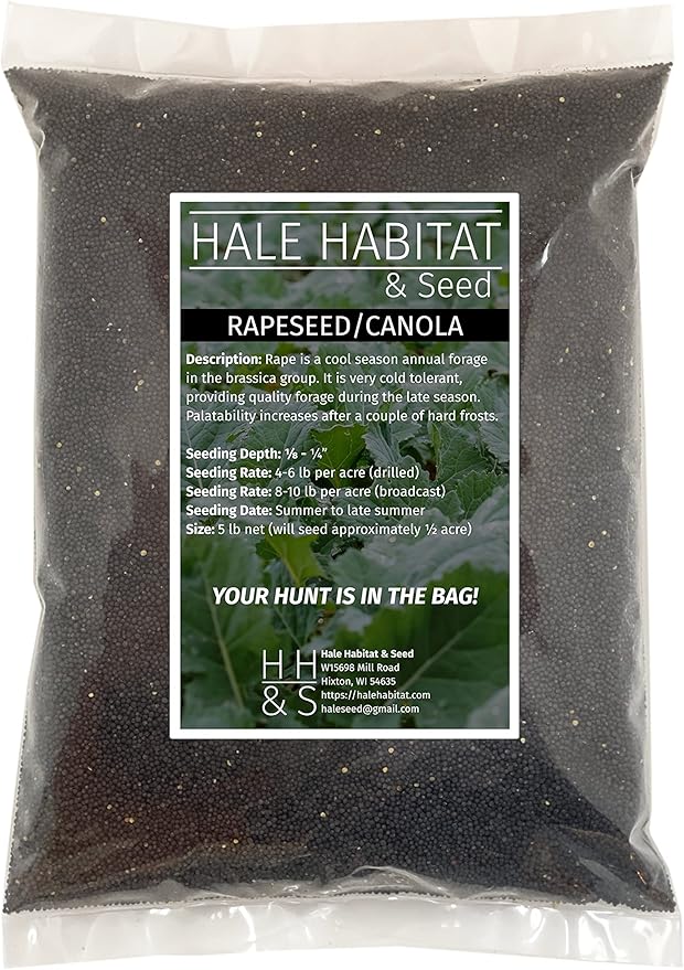 Hale Habitat & Seed Rapeseed Food Plot Seed, 5 lbs