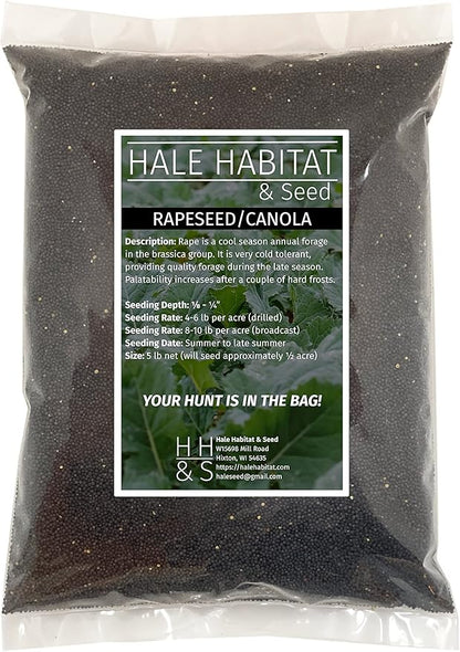 Hale Habitat & Seed Rapeseed Food Plot Seed, 5 lbs