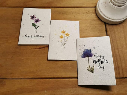 25 x A5 Plantable Seed Paper/Card - Print at Home Craft Paper with Wildflower Seed Mix