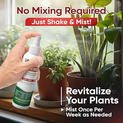 Hormex Mother Mist Cal-Mag-Iron + B1 Plant Nutrient Deficiency Spray - Boost Growth, Strength & Cloning Success - All Purpose Foliar Spray for Houseplants, Flowers & Vegetables, 8oz
