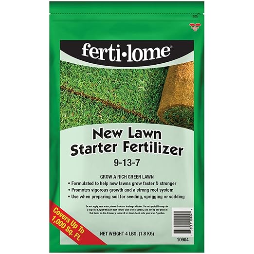Fertilome (10904) New Lawn Starter Fertilizer 9-13-7 (4 lbs.)