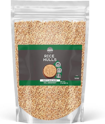 Birch & Meadow Rice Hulls, 2 lb, Gardening, Planters, Substrate