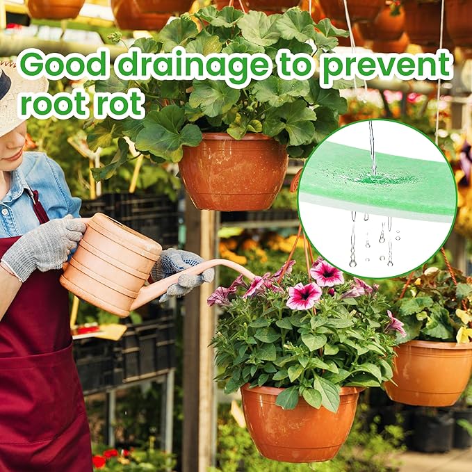 Adnee 2 Pcs Flower Pot Filler Insert-47.2" x 9.8" Plant Pot Filler Material-Lightweight Planter Drainage Material for Indoor Outdoor Gardening Plants Container