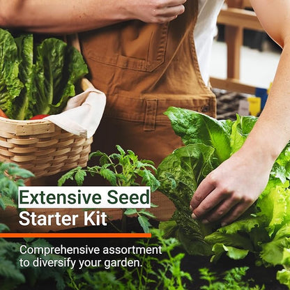 Open Seed Vault |15,000 Heirloom Seeds | 18 Seed Types | Survival Seeds | 2026 Season | Non GMO Vegetable and Fruit Seeds | Planting Outdoor & Indoor Garden