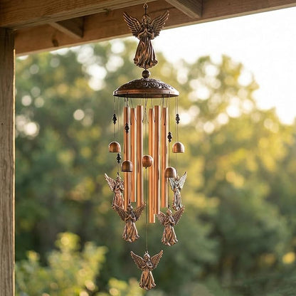 Angel Wind Chimes for Outside,Metal Windchimes,Angel Easter Gifts for Women/Men,Wind Chime Garden Decor Outdoor,Memorial/Housewarming/Birthday/Festival Gifts,Front Yard Decor