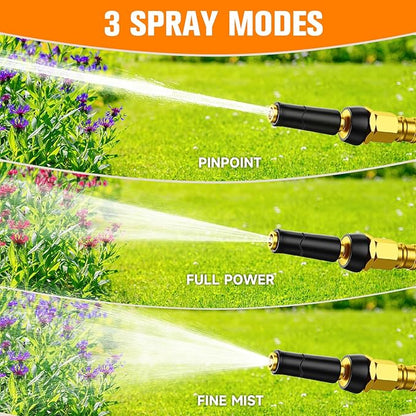 Metal Garden Hose 175 FT - 304 Stainless Steel Water Hose 175 FT - Expandable Short Flexible Garden Hose,no Kink Explosion, no Bite