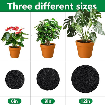10 Pack Pot Mesh Drainage Discs, 9 Inch Thickened Drainage Hole Insert Pads, Reusable Plant Pot Bottom Mesh Mats for Indoor Outdoor Gardening to Prevent Soil Loss and Keep Root Healthy