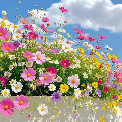 200 PCS Seeds Mixed Colors, Non-GMO Open Pollinated,Annual Flower Seeds for Garden, Pots, Landscaping, High Germination Rate