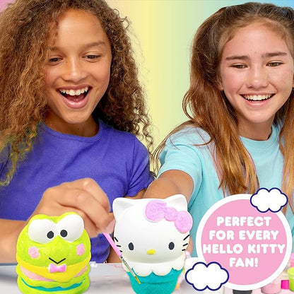 Horizon Group USA Paint Your Own Figurine Kit, DIY Art Project for Kids, Hello Kitty and Friends