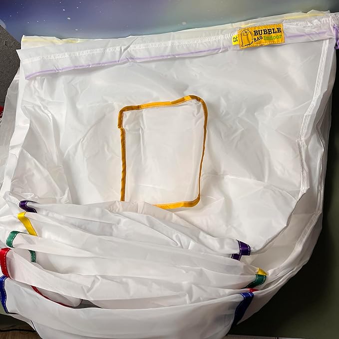 5gallon 8PCS All Mesh Bubble Bags Plant Filter Bag Kit Ice Filtration kit Grow Pots with 2pcs 10x10inch Pressing Mesh (25,45,73,90,120,160,190,220micron)