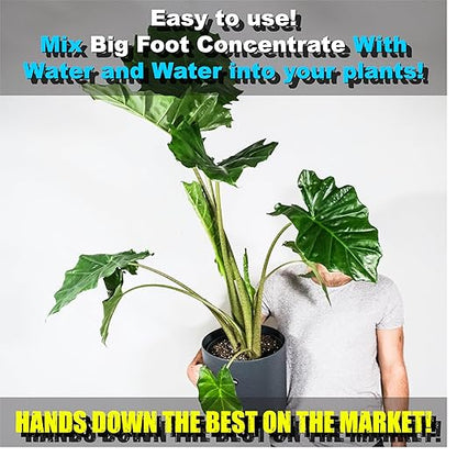 Big Foot Mycorrhizae for Plants, Potted Plants and Gardens - Concentrate Fully Dissolves in Water, Year Round Organic Fertilizer for Root Growth and Healthy Soil - 32 Ounces of Mycorrhizal Inoculant