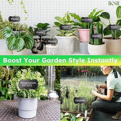 30 Pack Metal Plant Tags,Waterproof Plant Labels Garden Tags for Plants Outdoor with 2 Pens,Larger Area 3.7"X 2" Aluminum Gardening Plant Label Stakes for Flowers Vegetables Herb Seed Greenhouse
