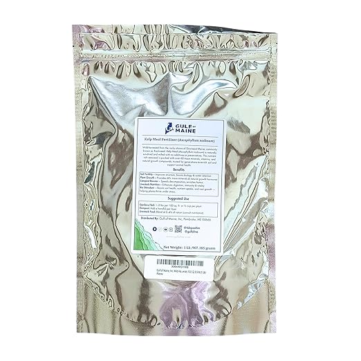 Gulf of Maine, Inc. Wild-Harvest Kelp Meal - Plant Food with Seaweed (Ascophyllum nodosum), Potassium and Trace Minerals 1-0.1-2, 0.5 lb (1 Lb)