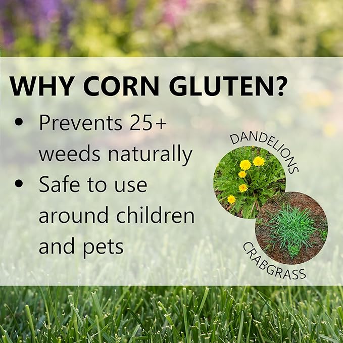 Jonathan Green 11591 Corn Gluten Lawn Fertilizer, 10-0-2 Formula, 5,000-Sq. Ft. Coverage - Quantity 1