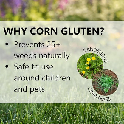 Jonathan Green 11591 Corn Gluten Lawn Fertilizer, 10-0-2 Formula, 5,000-Sq. Ft. Coverage - Quantity 1