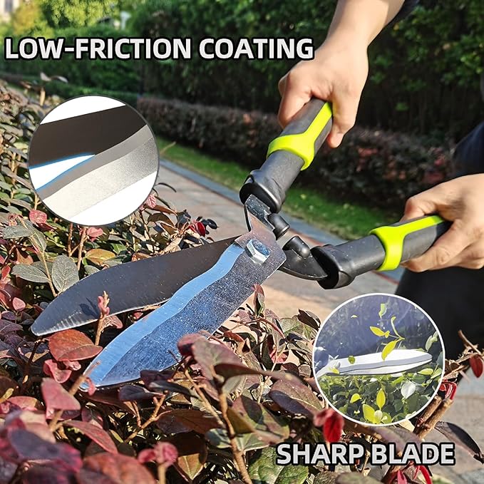 Loppers Hedge Clippers & Pruners Combo Set 3-Piece Hedge Shears, Sharp Tree Trimmer Branch Cutter for Yard, Lawn & Garden, Professional Tree Clippers Yard Clippers for Indoor & Outdoor Gardening
