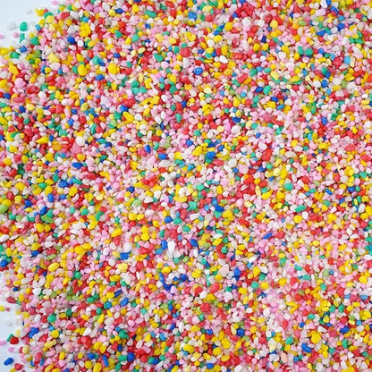 TOYPOPOR 6 lb Decorative Rocks, Mini Rainbow Gravel Pebbles Aquarium Gravel Mixed Color Stones Succulent Cactus Bonsai Gritty Mix Rocks for Top Dressing, Plants, Fish Tank, Lanscaping, Home Decor