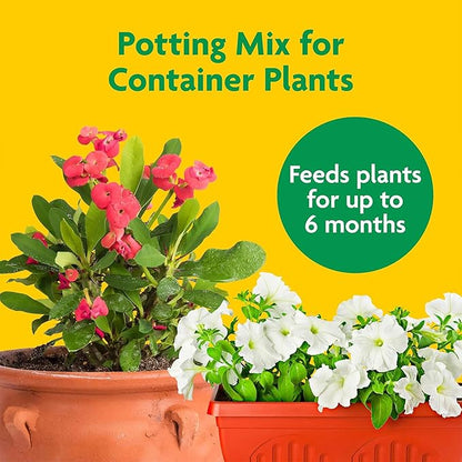 Miracle-Gro 3 Pack Potting Soil Mix for Container Plants, Flowers, Vegetables, Shrubs, Annuals, and Perennials, Feeds for Up to 6 Months, 2 Cu Ft