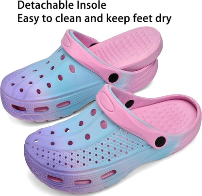 Women Men Orthopedic Clogs Arch Support Garden Shoes Sandals Slippers with Plantar Fasciitis Insoles