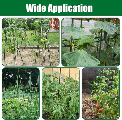 Garden Stakes 48 Inches Steel Plant Stakes Tomato Stakes 4ft Pack of 25